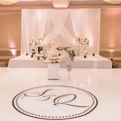 Luxury Wedding & Event Creator on Instagram: "If you've been following us for a while, you know that we here at Exclusive Planning and Management have a deep obsession with rental floors. They create an unforgettable dancing experience for the couple and guests and add uniqueness and beauty to the wedding reception space. White flooring and the couple's initials are popular choices, you can choose pretty much any text or floor color and texture that you desire 🤍 Did you know we offer rental dan White Flooring, Event Director, Dance Floor Wedding, Dance Floors, Wedding Decor Inspiration, White Floors, Floor Colors, Wedding Rentals, Wedding Event