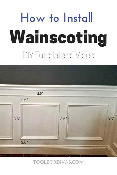 Dining Room Wainscot, Dining Room Millwork Wainscoting, Wainscoting Small Hallway, Chair Rail And Picture Frame Molding Dining Room, Wainscoting Height Bathroom, How To Do Wainscotting, How To Install Wainscoting, Box Moulding Living Room, Chair Rail Picture Frame Molding