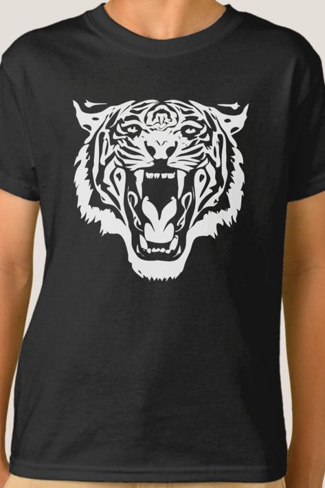 Kids T-Shirt | Roaring White Tiger.
Graphic design in the style of stencil art. Simple artwork for tiger lovers. Available on Zazzle.
Follow @TMBTMDesign for more kids t-shirts and clothing gift ideas. Tiger Graphic Design, Clothing Gift Ideas, Simple Artwork, Tiger Graphic, Summer Sewing, Art Simple, Tiger T Shirt, Sweat Shirts, White Tiger