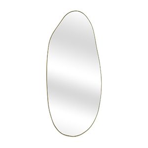 Oblong Mirror, Mirrors For Living Room, Irregular Mirror, Modern Organic, Mirror Gold, Living Room Mirrors, Living Room Bathroom, Wall Mounted Mirror, Room Bathroom