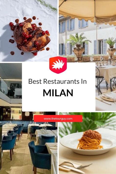 There is a reason why Milan is one of the most loved cities in Italy. The secret is in its vital and energetic mood combined with the flavors and the attitude of the Italian tradition—done Milanese style. Fashion, art, music, and nightlife are definitely the milestones of a city in which it is impossible to get bored. This list of local places to eat will reveal some “secret” spots and classic stops through a selection of the best restaurants in Milan. Restaurants In Milan, Milan Food, Milan Restaurants, Milan Travel, Italy Tourism, Italian City, Cities In Italy, Italy Food, Italy Travel Tips