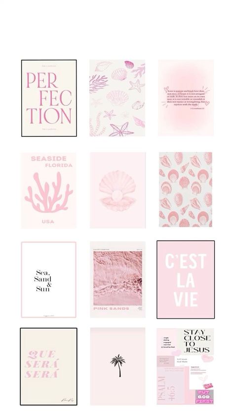 Cute Pictures For Bedroom Walls, Wall Posters Aesthetic Pink, Poster Prints Aesthetic Pink, Powerful Mindset, Attract Positivity, Printable Wall Collage, Deco Rose, Girly Wall Art, Girly Room