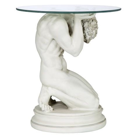 Design Toscano Neoclassical Glass Solid End Table & Reviews - Wayfair Canada Elegant Room, Masculine Design, Classic Table, Crushed Stone, Design Toscano, Male Form, Occasional Table, Faux Stone, Decorative Art