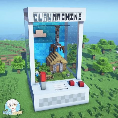 Minecraft Garden, Minecraft Ps4, Minecraft Decorations, Claw Machine, Minecraft Memes, Minecraft Pe, Minecraft Crafts, Minecraft Tutorial, Minecraft Projects