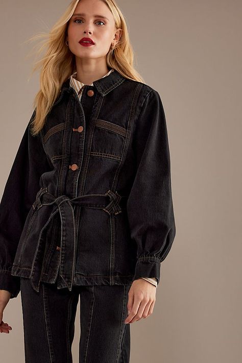 Denim Utility Jacket, Utility Jacket, Mochi, Anthropologie, Models, Long Sleeve