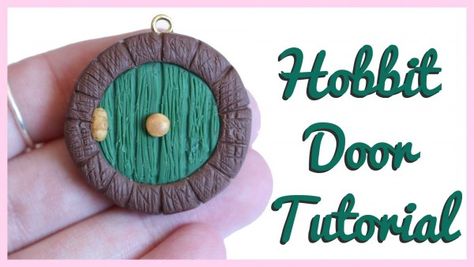 Tutorial: Hobbit Door Charms Hobbit Doors, Make Your Own Clay, Nerdy Jewelry, Hobbit Door, Fairy Stuff, Polymer Clay Fairy, Clay Works, Idle Hands, Polymer Clay Ornaments