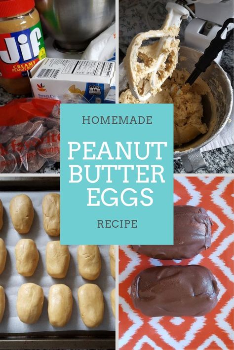 Homemade Peanut Butter Eggs Classic Easter Desserts, Homemade Peanut Butter Eggs, Peanut Butter Eggs Recipe, Peanut Butter Egg, Yummy Easter Desserts, Peanut Butter Easter Eggs, Desserts Ideas, Peanut Butter Eggs, Easter Desserts