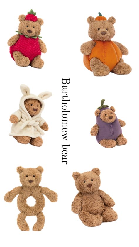 Bartholomew Bear, Jelly Cat, Jellycat Stuffed Animals, Preppy Jewelry, Birthday Wishlist, Cute Stuffed Animals, Day Wishes, Cute Toys, Cute Mugs