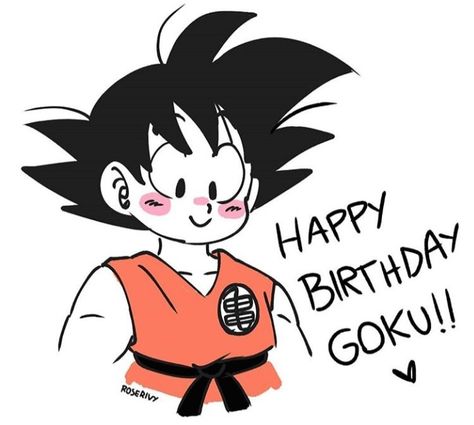 Goku Doodle, Happy Birthday Dragon, Goku Birthday, Birthday Doodles, Happy Birthday Doodles, Bday Gift For Boyfriend, Birthday Doodle, Goku Drawing, Drawings For Boyfriend