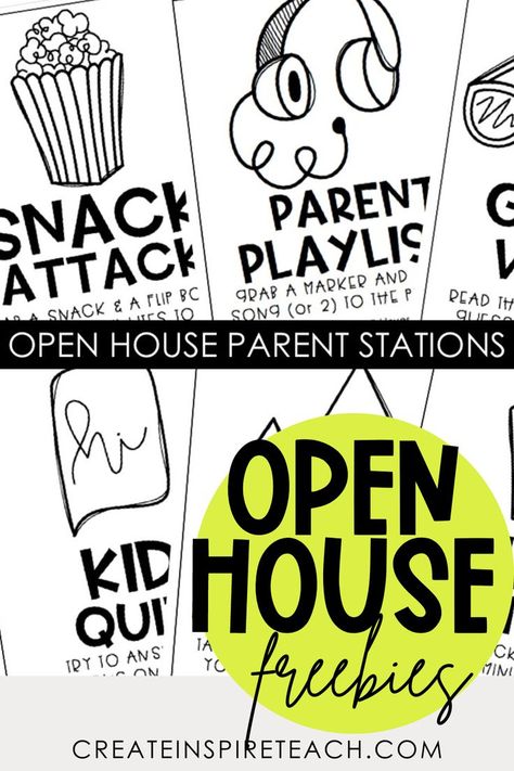 Elementary Open House, Open House Kindergarten, Parent Open House, Open House Activities, Open House Night, School Open House, Letter To Teacher, Back To School Night, Parent Teacher Conferences