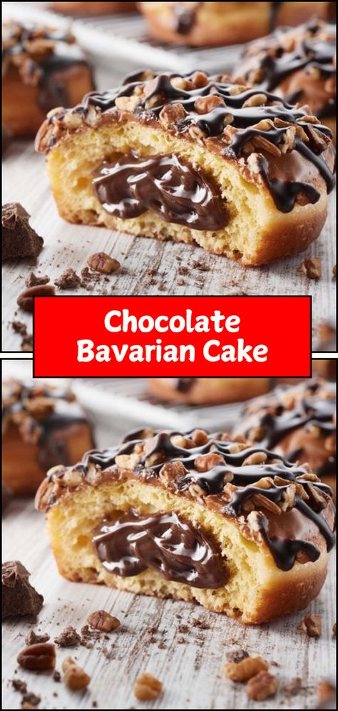 Delight in this decadent Chocolate Bavarian Cake! This rich and creamy dessert features layers of smooth chocolate Bavarian cream between moist cake, creating an elegant and indulgent treat perfect for any occasion. Ideal for celebrations, holidays, or simply satisfying your chocolate cravings. Pin this recipe for a show-stopping dessert everyone will love! 🍫🍰✨

#ChocolateBavarianCake #DecadentDesserts #ChocolateLovers #BakingRecipes #ElegantDesserts" Chocolate Bavarian Cream, Bavarian Cream, Moist Cake, Elegant Desserts, Creamy Desserts, Chocolate Craving, Moist Cakes, Decadent Chocolate, Chocolate Cake Recipe