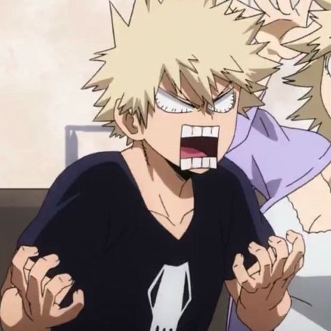 Bakugo Angry, Funny Bakugou, Angry Character, My Hero Academia Bakugou, Scary Movie Characters, Bakugo Katsuki, Katsuki Bakugo, Katsuki Bakugou, Bakugou Katsuki