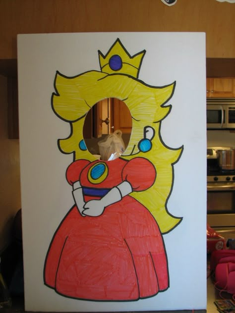 Princess peach head cutout for mario party | Mario Bros. Party Mario Bros Princess Peach Birthday, Peaches And Mario Birthday, Girl Mario Birthday Party, Girly Super Mario Party, Peaches Party Theme Mario, Mario Car, Orange Sculpture, Mario Bros Birthday Party, Super Mario Bros Birthday