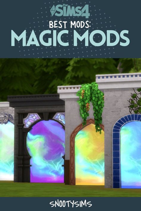 If there is one thing we love about the Sims 4, it is the endless magic mods out there, that keep our games mysterious, exciting, and enchanting! With the addition of magic mods like modular portals, functional wands, occult hybrids, witchcraft careers, and improved familiars, Realm of Magic gameplay has become 10 times more fun. And we are here for it! In this post, we will be highlighting some of our favorite Sims 4 magic mods that you can download for free! Sims 4 Power Mod, Sims 4 Portal Cc, Spellcaster Mods Sims 4, Sims4 Spellcaster Cc, The Sims 4 Realm Of Magic Cc, Sims 4 Witchcraft Mod, Cool Sims 4 Mods, Dnd Cc Sims 4, Cas Ideas Sims 4