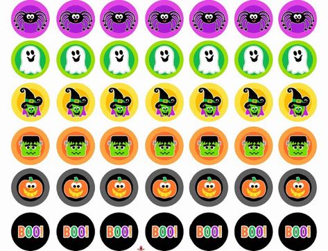 Boo! Etiquetas o Toppers para Halloween para Imprimir Gratis. Halloween Ilustraciones, Halloween Stickers Printable, Imprimibles Halloween, Scrapbook Printables Free, Halloween Cupcake Toppers, Halloween Iii, Halloween Printables Free, Halloween Bottles, Cupcake Toppers Printable