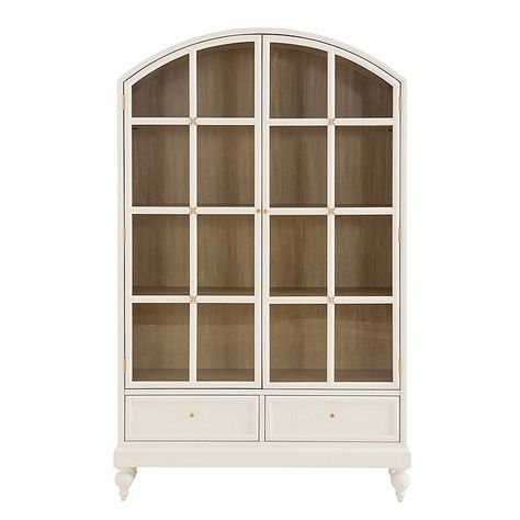 Arched Bookcase, Glass Pane Door, Glass Door Cabinet, Beautiful Kitchenware, Arch Cabinet, Closet Storage Systems, Outdoor Umbrella Stand, Laminated Veneer Lumber, Bookcase With Glass Doors