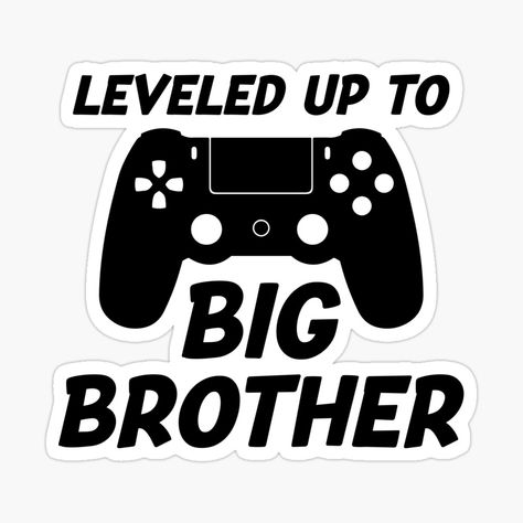 Get my art printed on awesome products. Support me at Redbubble #RBandME: https://www.redbubble.com/i/sticker/Leveled-Up-To-Big-Brother-by-artistkalpesh/82447937.EJUG5?asc=u Big Brother, Level Up, My Art, Awesome Products, For Sale, Art