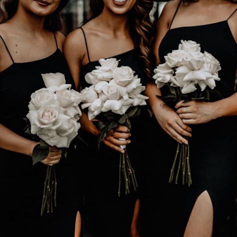 Rainbow Wedding Theme, Blush Wedding Inspiration, Black And White Wedding Theme, White Wedding Theme, Dark Wedding, Rainbow Wedding, White Wedding Bouquets, Black White Wedding, Dream Wedding Ideas Dresses