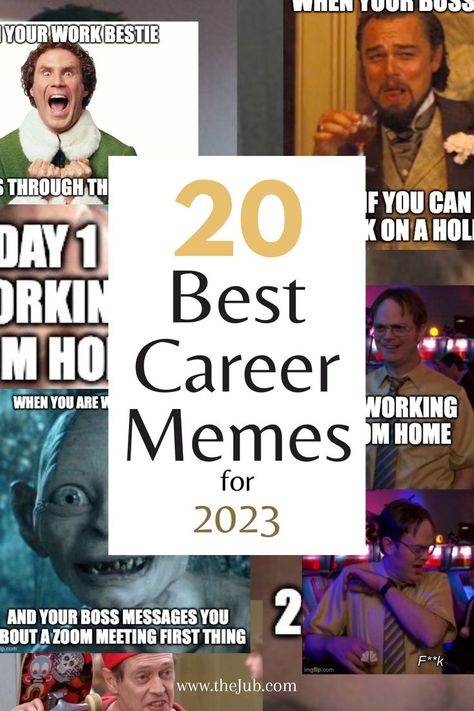 Nothing cheers me up more than a great career meme which is why we came up with this list. With 2022 finally coming to a close, we have rounded up our favorite career related memes to help kickstart your new year. Here’s our list of the 20 best career memes for 2023. Tags: Career meme, job memes, meme, memes, work related memes, 2023 memes, employee memes, worker memes, boss memes, employment memes, funny memes, funny work memes, workplace memes, work memes, office memes, working memes Work Related Memes, Memes Work, Job Memes, Workplace Memes, Funny Jobs, Best Career, Office Memes, Cheer Me Up, Best Careers