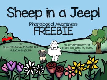 This freebie focuses on phonological awareness and is based on the theme and characters from the wonderful book, Sheep in a Jeep, by Nancy Shaw. Book not included!Activities include: Rhyming Task CardsDo-A-Dot CVC Rhyming Word RecognitionPhoneme Blending/ManipulationSegmentationDo-A-Dot Open-EndedIf you liked this packet, check out the FULL book companion to Sheep in a Jeep: Sheep in a Jeep: A Language Literacy Book CompanionENJOY! Emergent Literacy Activities, Sheep In A Jeep, Phonological Awareness Activities, February Classroom, Teacher Treats, Phonemic Awareness Activities, Sequencing Cards, Rhyming Activities, Story Sequencing