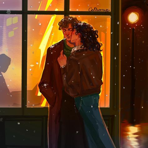 Instagram Winter Hogwarts, Remus Lupin Wallpaper, Hogwarts Hogsmeade, Remus Lupin Fan Art, Sirius X, Wolf Star, Remus And Sirius, Marauders Fan Art, Gay Harry Potter