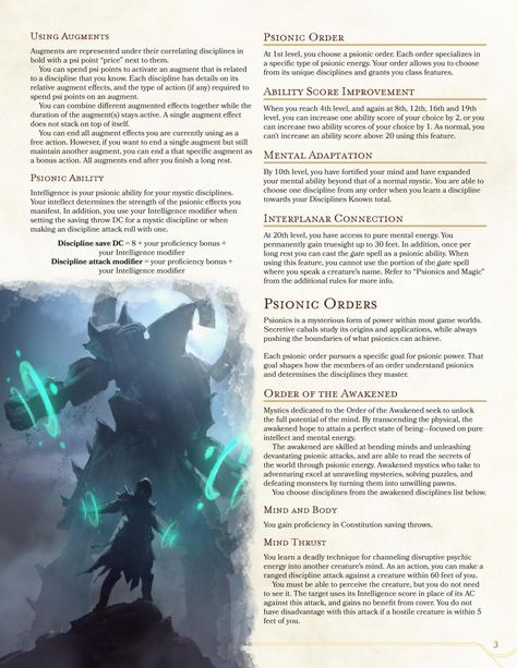 DnD 5e Homebrew — Mystic Continuation by dalagrath Dungeons And Dragons Rules, D D Classes, Dnd Races, Dnd Classes, Mtg Art, Dungeons And Dragons Classes, Dnd 5e Homebrew, Dragon Party, Character And Setting