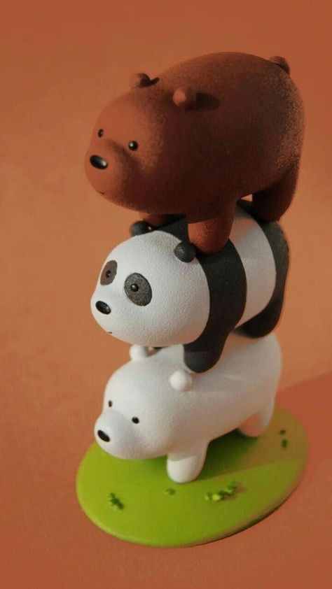 Bear Clay Sculpture, Clay Bear, Polymer Clay Gifts, Air Dry Clay Projects, Tanah Liat, Clay Diy Projects, Clay Crafts Air Dry, Cute Polymer Clay, Cute Clay