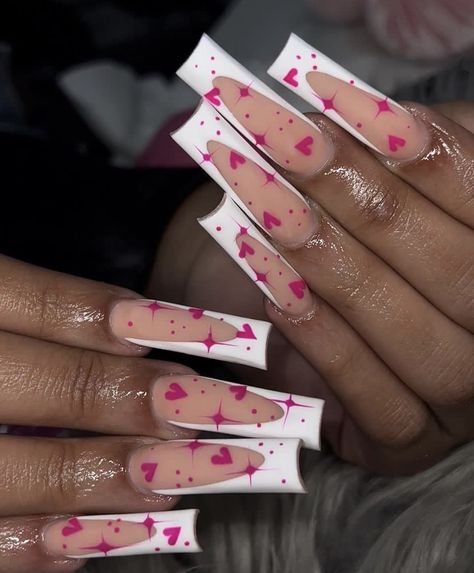 Gel Nail Manicure, Nails Painted, Vday Nails, Nail Trend, Nail Designs Valentines, Colored Acrylic Nails, Cute Acrylic Nail Designs, Short Square Acrylic Nails, Dope Nail Designs