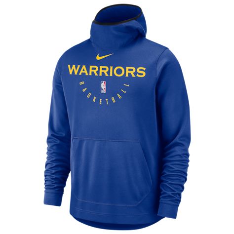 Nike NBA Spotlight Pullover Hoodie - Golden State Warriors - Rush Blue / Amarillo Nba Merchandise, Nba Golden State Warriors, Nike Nba, Nba Jerseys, Hoodies Men Pullover, College Hoodies, Oklahoma City Thunder, Golden State Warriors, Pullover Shirt