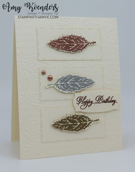 Stampin Up Fall Cards, Leaf Cards, Wood Stamp, Fall Birthday, Some Cards, Thanksgiving Cards, Fall Cards, Masculine Cards, Cards For Friends