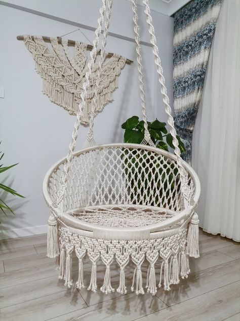 Macrame Furniture, Macrame Chair, Macrame Hammock Chair, Macrame Hanging Chair, Macrame Chairs, Macrame Hammock, Macrame Wall Hanger, Macrame Swing, Macrame Colar