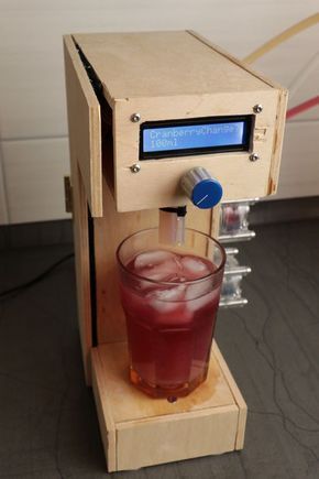 In this project I will show you how I combined an Arduino Nano, an LCD, a rotary encoder, three peristaltic pumps with motor drivers, a load cell and a couple pieces... Proyek Arduino, Cocktail Machine, Arduino Projects Diy, Peristaltic Pump, Arduino Programming, Arduino Robot, Iot Projects, Robotics Projects, Diy Tech