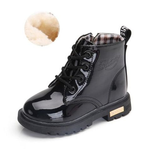 Boys Rubber Boots, Rubber Boots Fashion, Martin Shoes, Girls Winter Boots, Travel Boots, Kids Snow Boots, Warm Boots, Patent Leather Shoes, Children Shoes