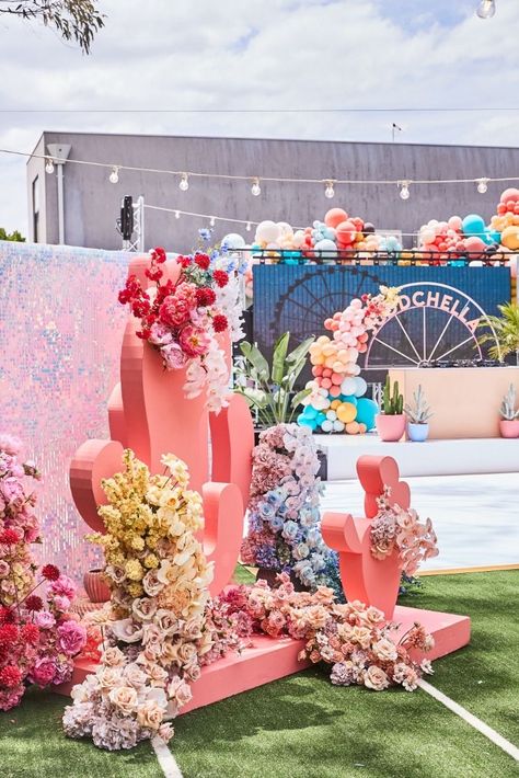 Coachella Party Decorations, Coachella Birthday Party, Coachella Party Theme, Coachella Party Ideas, Coachella Theme Party, Coachella Theme, Coachella Birthday, Festival Themed Party, Rebecca Judd