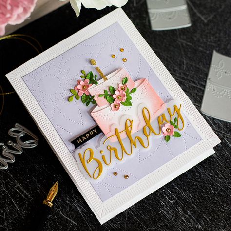 SSS Decorated Cakes Birthday Card #SSSAndBackAgain - Bibi Cameron Birthday Cake Cards Handmade, Birthday Card Painting Ideas, Birthday Cake Cards, Cake Birthday Card, Bibi Cameron, Cricut Birthday Cards, Small Birthday Cakes, Birthday Puns, Baby Birthday Card