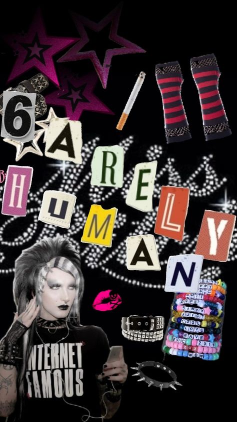 6arelyhuman background 2!♡ Human Wallpaper, Wallpaper Emo, Human Icon, Scene Queens, Emo Grunge, Human