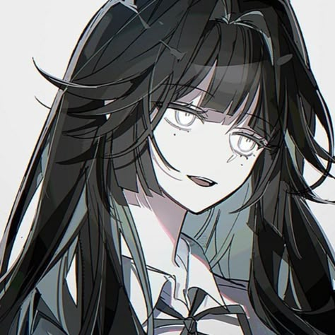 Female Ocs, Anime Black Hair, 캐릭터 드로잉, Anime Monochrome, Dessin Adorable, Cute Profile Pictures, 영감을 주는 캐릭터, Anime Poses Reference, Dark Anime