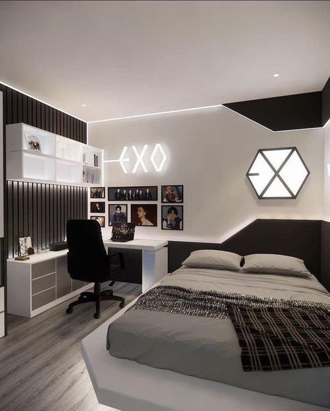 White Room Design, Tech Bedroom, Futuristic Rooms, Gaming Bedroom, Living Room Setup, Makeover Bedroom, Room Redesign, Setup Ideas, Small Room Design