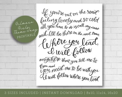 Gilmore Girls Theme Song, Poster Printable, Theme Song, Posters Printable, Gilmore Girls, Drawing Illustrations, United States, Novelty Sign, Illustrations