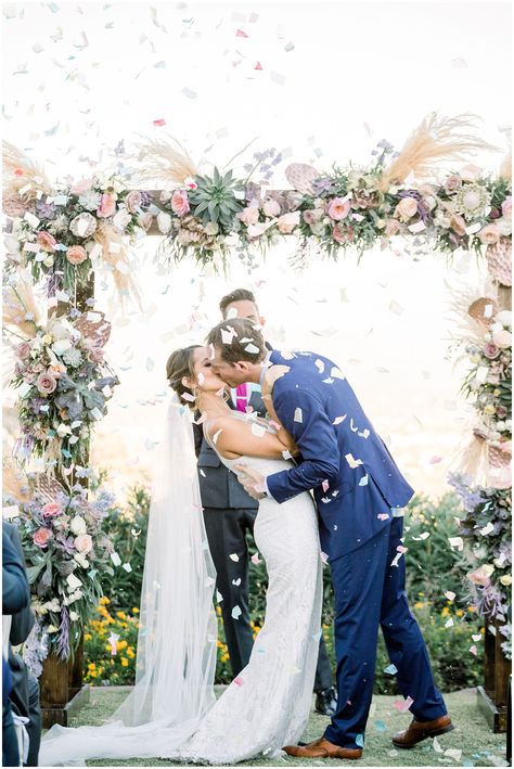 First kiss with confetti!!  CopperWynd Resort Wedding Kiss Photos, Colorful Weddings, Wedding Consultant, Wedding Kiss, Luxe Wedding, Wedding Photos Poses, Sonoran Desert, Wedding Confetti, Furniture Modern