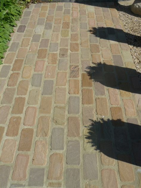 Moorland York F40 Weathered Sandstone External Setts Sandstone Setts, Indian Sandstone Steps, Grey Sandstone Paving, Flooring Ideas, Tile Floor, Flooring, Range