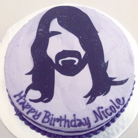 Foo Fighters Birthday Cake, Foo Fighters Cake, Dave Grohl, Cute Birthday Cakes, Foo Fighters, Birthday Cakes, Cookie Decorating, Christmas Cookies, Birthday Cake