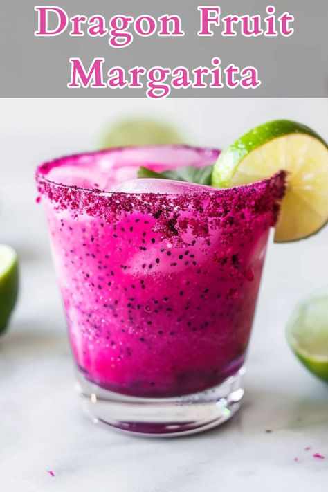 The Passion Fruit Margarita is a vibrant and exotic twist on the classic margarita, blending the tangy sweetness of dragon fruit with the bold kick of tequila. Dragon Fruit Margarita Recipe, Fruit Margarita Recipe, Passion Fruit Margarita, Fruit Margarita, Tequila Drinks, Classic Margarita, Margarita Recipe, Tequila Cocktails, Triple Sec