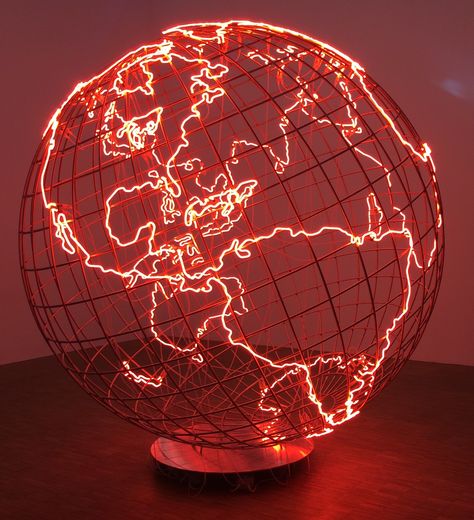 #Aesthetic #Art #Photography #Neon #Globe #World #Beautiful World Aesthetic Globe, Globe Graphic Design, Globe Aesthetic, Minimalist Desk Lamp, Graphic Design Aesthetic, Lamps Aesthetic, How To Fold Towels, Study Room Decor, Cute Photography