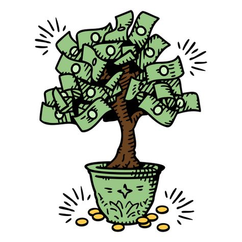 Money tree finances icon PNG Design Money Tree Illustration, Money Design Art Graphic Designers, Money Tree Drawing, Money Tree Tattoo, Burning Money, Money Design Art, Money Illustration, Money Logo, Money Icons