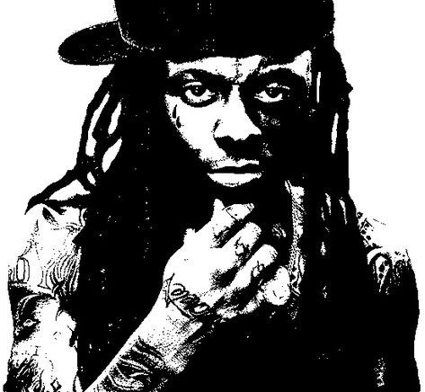 Lil Wayne Lil Wayne Painting, Lil Wayne Drawing, Lil Wayne, Black And White Aesthetic, Art Styles, White Aesthetic, Easy Drawings, Fashion Art, Paint