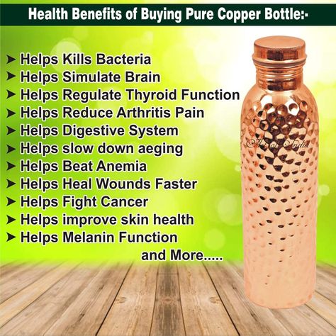 FEATURES: Pure copper water bottle, drink ware set, set of 2, color: brown, material: copper, each bottle size: height: 10.00 inch, diameter: 2.20 inch, capacity: 1000 ml, weight: 220 gram
The perfect way to chill water copper water helps water stay cooler for longer. This copper jug is heat sensitive; let hot drinks such as hot water, than tumbler will be hot. Ayurveda benefits essential allows drinking water to rest in the jug over night for health benefits. Benefits Of Copper Water Bottle, Copper Water Bottle Benefits, Copper Benefits Health, Copper Drinkware, Copper Benefits, Benefits Of Drinking Water, Copper Water Bottle, Salve Recipes, Bottle Drink