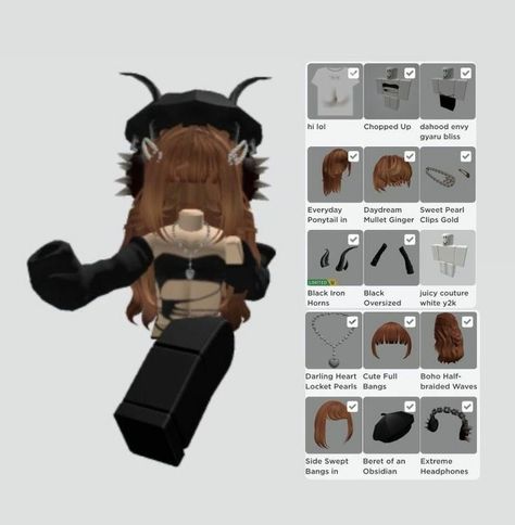 Outfit Ideas Emo, Emo Roblox Outfits, Roblox Emo Outfits, Emo Roblox Avatar, Y2k Outfit Ideas, Free Robux, Roblox 3, Rblx Fits, Female Avatar