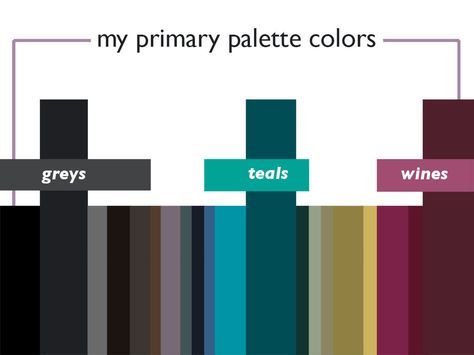 Capsule Wardrobe Jewel Tones, Jewel Tone Work Outfit, Jewel Tone Wardrobe, Jewel Tone Capsule Wardrobe, Jewel Tone Outfits, Color Coordinated Closet, Business Capsule, Wardrobe Colour, Color Schemes Design