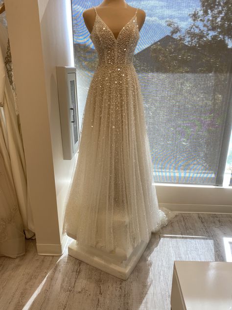 Brickhouse Bridal V Neck Prom Dress, Xv Dresses, Sparkly Wedding Dress, Pretty Wedding Dresses, V Neck Prom Dresses, Tulle Sleeves, Dream Wedding Ideas Dresses, Cute Prom Dresses, Pretty Prom Dresses